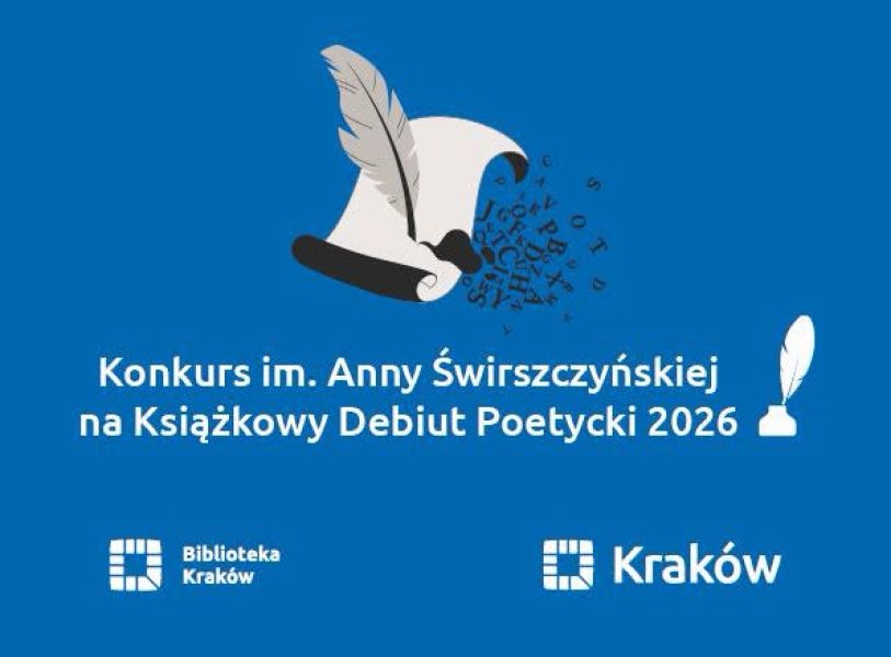 Grafika reklamująca konkurs im. Anny Świrszczyńskiej