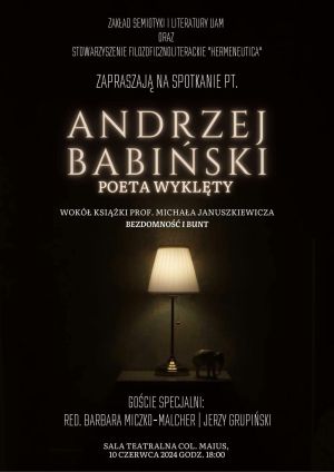 Spotkanie „Andrzej Babiński, poeta wyklęty”