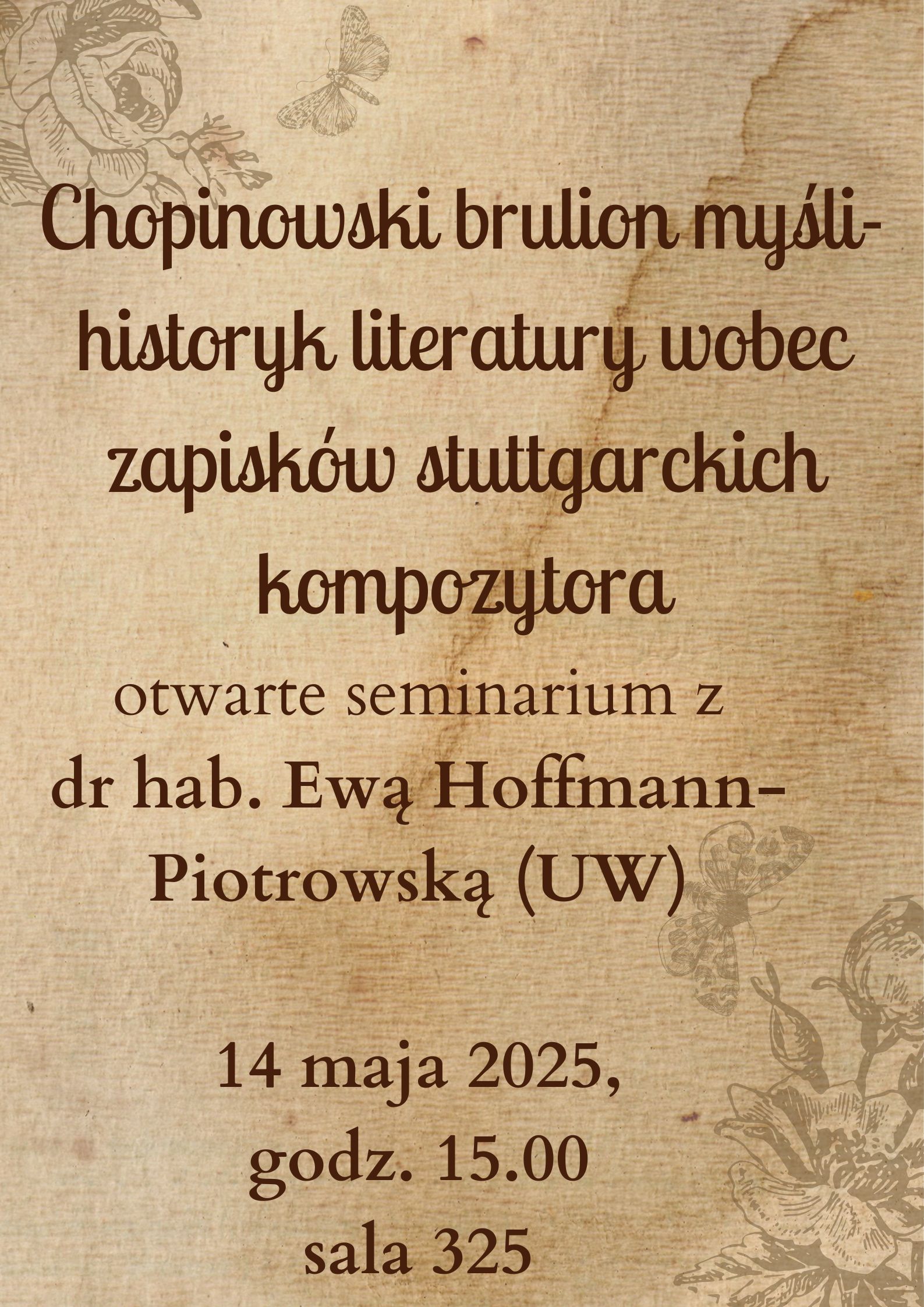 Wszystkie informacje z plakatu znajdują się w treści komunikatu.