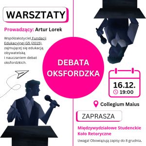 Warsztaty z debaty oksfordzkiej