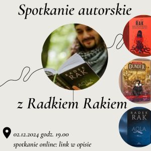 Spotkanie autorskie z Radkiem Rakiem